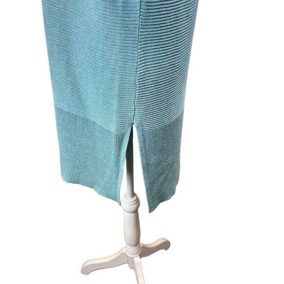 Adrienne Vittadini Cowl Neck Tunic Sweater Reef Heather Size Large - Picture 3 of 8